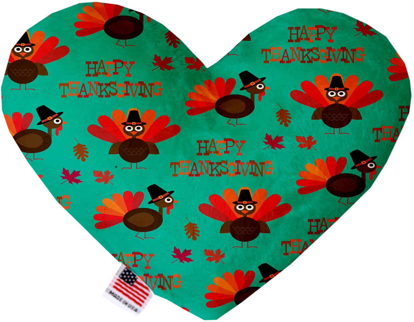 Happy Thanksgiving Heart Dog Toy