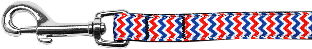 Patriotic Chevrons Nylon Dog Leash