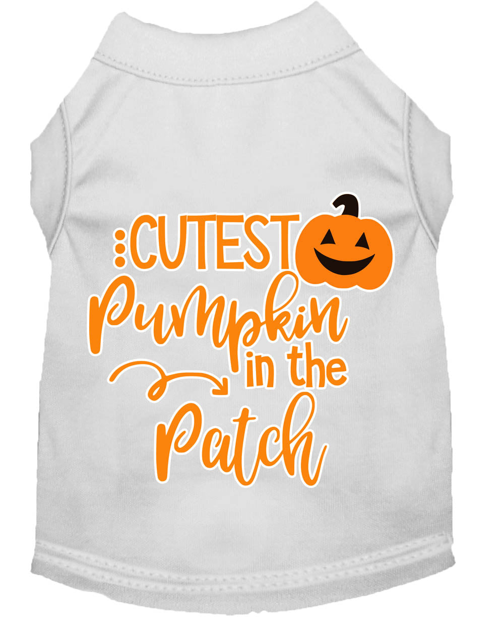 Cutest Pumpkin in the Patch Screen Print Dog Shirt