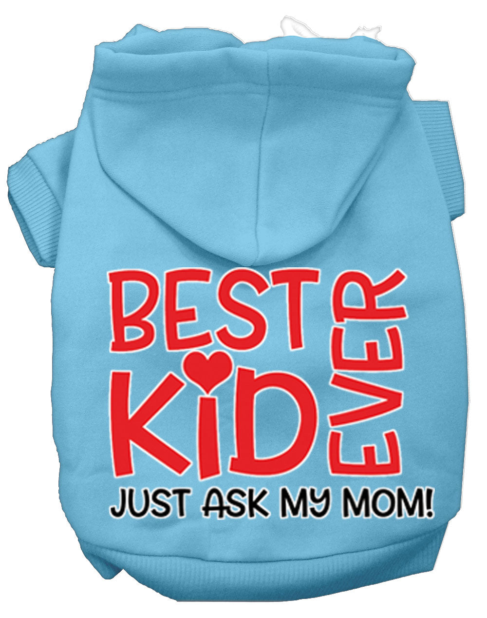 Ask My Mom Screen Print Dog Hoodie