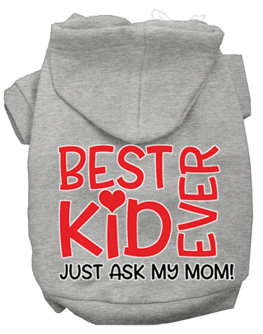 Ask My Mom Screen Print Dog Hoodie