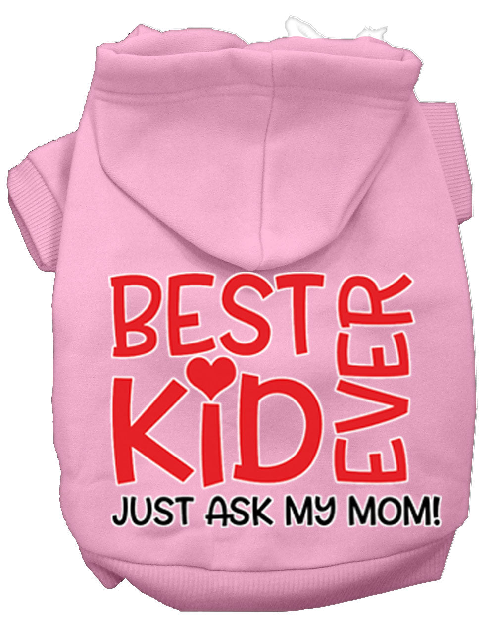 Ask My Mom Screen Print Dog Hoodie