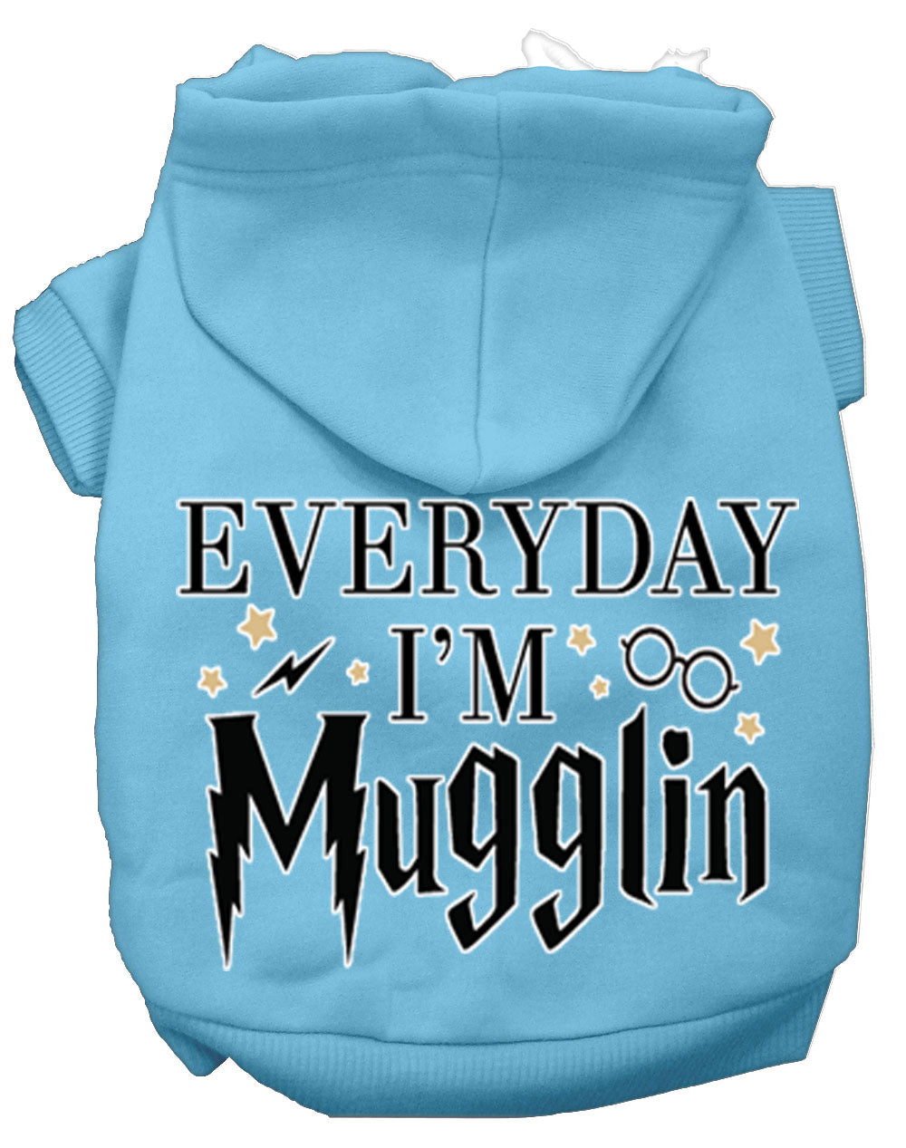 Everyday I'm Mugglin Screen Print Dog Hoodie