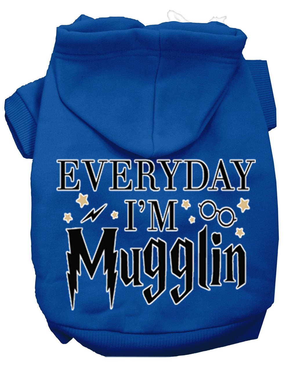 Everyday I'm Mugglin Screen Print Dog Hoodie
