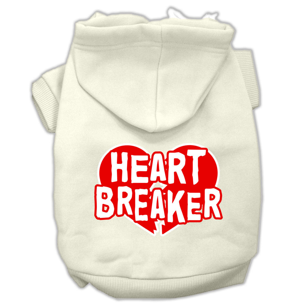 Heart Breaker Screen Print Pet Hoodies