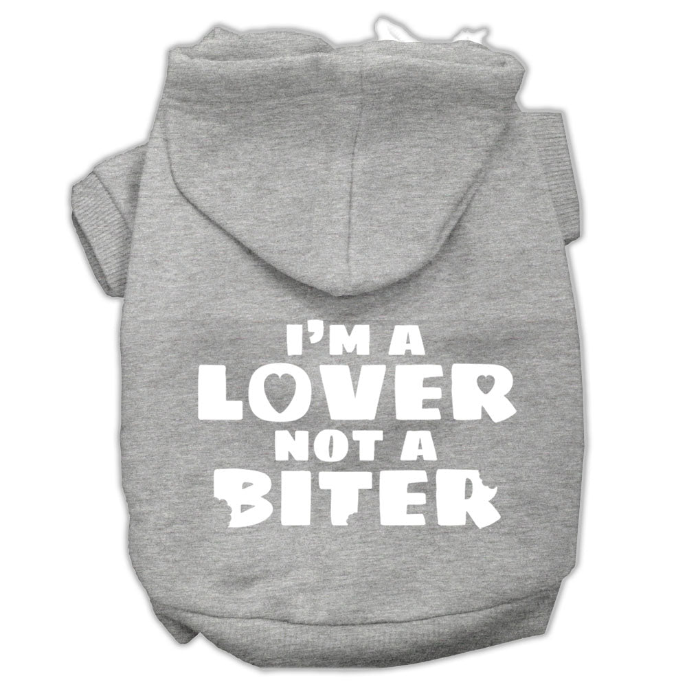 I'm a Lover not a Biter Screen Printed Dog Pet Hoodies