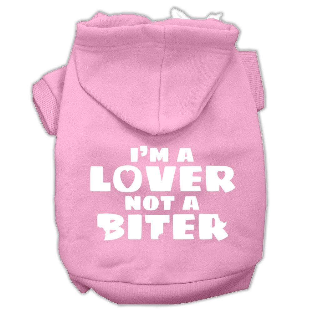 I'm a Lover not a Biter Screen Printed Dog Pet Hoodies