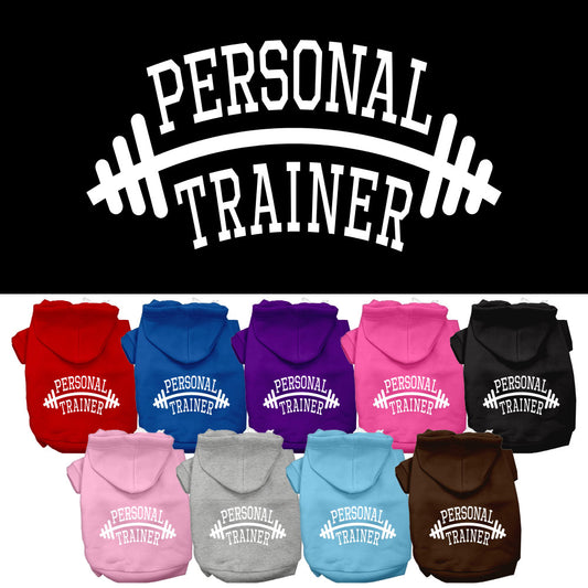Personal Trainer Screen Print Pet Hoodies